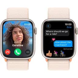 Смарт-годинник Apple Watch Series 9 GPS 45mm GPS Starlight Aluminum Case with Starlight Sport Loop [MR983] [101683] - мініатюра 4