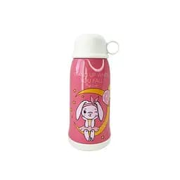 Дитячий термос-поїльник "Зайчик" Mega Zayka MGZ-0324(Pink) з індикатором температури 550 мл - мініатюра 3