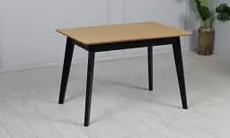Стіл Мілан розкладний 1100/1400x700x750 чорний/Black patina - мініатюра 2