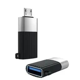 Конектор XO NB149-G USB 2.0 to Micro Чорний - мініатюра 3