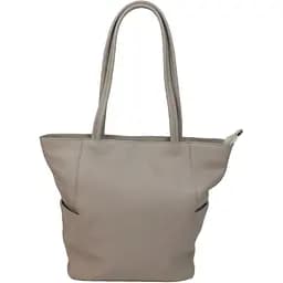 Женская кожаная сумка на двух ручках Borsacomoda бежевая sum0028740