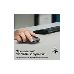 Мишка Promate Samo Wireless/Bluetooth Black (samo.black) - мініатюра 8