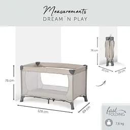 Дитячий манеж Hauck Dream N Play Beige, бежевий (60414-4) - мініатюра 5