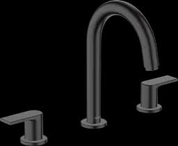 Змішувач Hansgrohe Vernis Shape для умивальника на 3 отвори з донним клапаном pop-up Matt Black 71563670 Чорний матовий
