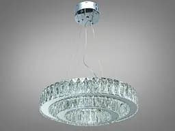 Підвісна кришталева люстра LED хром 82Вт 4510 Лм - мініатюра 5