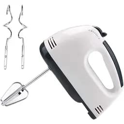 Ручний міксер кухонний XPRO KM-2033, 5 швидкостей 2 насадки біло-чорний (40984-KM-2033Black)