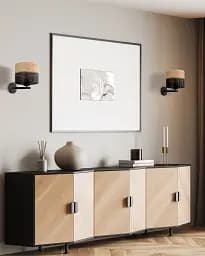 Бра, настінний світильник TK Lighting 6539 Nicol E27 1x15W IP20 чорний - мініатюра 2