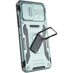 Ударостійкий чохол Camshield Army Ring для Xiaomi Poco X5 5G / Note 12 5G Зелений / Light Green - мініатюра 4