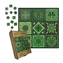 Дерев'яний фігурний пазл Плитка Чарівна, А3, Дерев'яна коробка 200 елементів