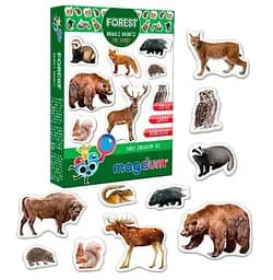 Магнітні ігри Vladi Toys ML4031-29 EN "Magdum", "Forest. Рhoto", англ. мова Дитячий набір магнітів Лісові звірята - мініатюра 2