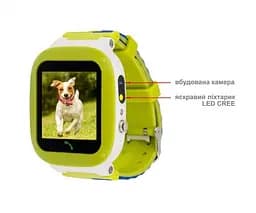 Годинники для дітей Amigo GO004 Splashproof Camera LED з камерою та ліхтариком зелені - мініатюра 9