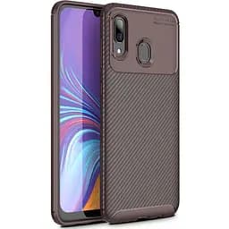 Чохол-накладка Toto TPU Carbon Fiber 1.5 mm Case Samsung Galaxy M10s Coffee