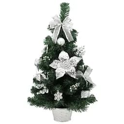 Ялинка штучна Chomik з сріблястим декором 60 см (ANT2262)