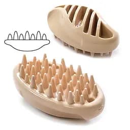 DoggyMan Rubber Brush Mini доггімен силиконова щітка для собак та котів
