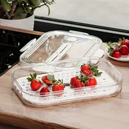 Контейнер для зберігання продуктів 32.5*22.5*6 см, білий Yiwu HP-27-6 - мініатюра 12