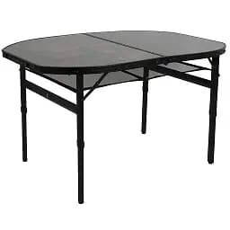 Стіл Bo-Camp Northgate Oval Black Grey 120 x 80 см (1404187)
