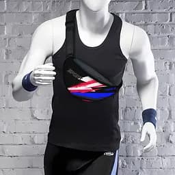 Сумка-бананка Sport чоловіча/жіноча спортивна 32×16 см з розширювачем поясна сумка або сумка через плече (3751) - мініатюра 2