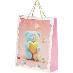 Пакет подарунковий QY050914 M Рожевий