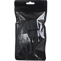 Зарядний пристрій TOTO TZZ-60 Travel charger MicroUsb 1A 0,9m Black - мініатюра 2