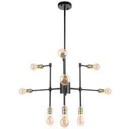 Люстра Brille лофт підвісна E27 60W BK (BL-348S/9)