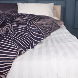 Простыня Mirson 17-0721 Cream and Grey Stripes 180x220 см бязь кремовая (2200010686722)