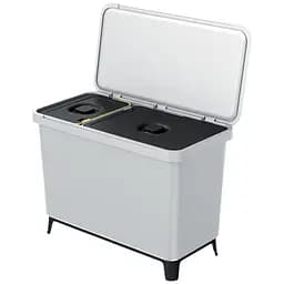 Сортировщик Prosperplast Systema с крышкой и ножками 10 л + 23 л светло-серый (62745-427)