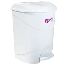 Ведро Irak Plastik Bella с педалью круглое 19 л белое (00-00004561)