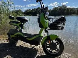 Електроскутер Двомісний Crosser CR1 (800W, 60V, 24ah графенові АБК) Зелений - мініатюра 5