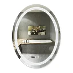 Дзеркало Qtap Mideya 600x800 (DC-F801) з LED-підсвічуванням та антизапотіванням QT2078F801W, Білий