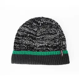 Шапка водонепроникна DexShell Cuffed Beanie, р-р S/M (56-58 см) чорна з зеленою смугою - мініатюра 2