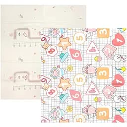 Дитячий складний килимок Poppet Весела вулиця та Диво-цифри двосторонній 150х180x1 см (PP035-150)