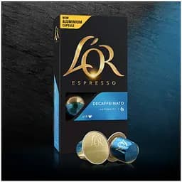 Набор кофе в капсулах L'OR Espresso Decaffeinato 100 капсул (10 п. х 10 шт.) - мініатюра 4