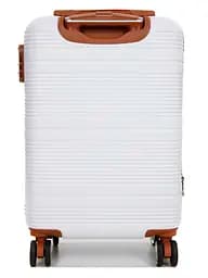 Валіза маленька S ABS-пластик Worldline Airtex 629 56×36×22см 38л Біла - мініатюра 4