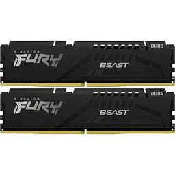 Модуль пам'яті Kingston DDR5 32GB (2x16GB) 5600MHz FURY Beast Black (KF556C40BBK2-32)