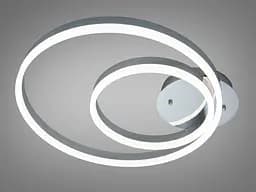 Світлодіодна люстра кільця хром 58 Вт вимикач