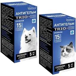 Суспензія для собак та котів Антигельм Trio суспензія 5 мл