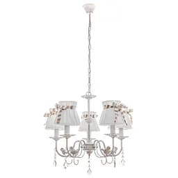 Люстра підвісна Brille з абажуром класична E14 40W WH (BKL-660S/5)