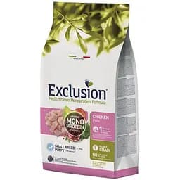 Корм Exclusion Puppy Chicken Small Breed для цуценят собак малих порід з куркою 2 кг