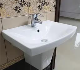 Умивальник меблевий Cersanit Carina 55 см з отвором Білий K31-005 30412 - мініатюра 6
