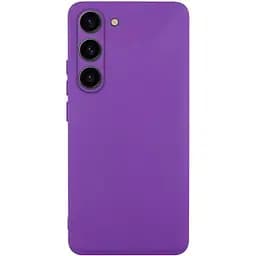 Чохол TPU GETMAN Liquid Silk Full Camera для Samsung Galaxy S23 Фіолетовий / urle