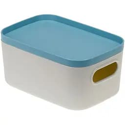 Коробка для зберігання речей з кришкою, сіро-блакитна 0.65 л (2344-IH-сіро-блакитний)