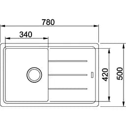 Кухонна мийка Franke Basis BFG 611-78[114.0565.087] - мініатюра 2
