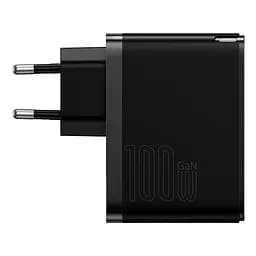 Блок живлення мережевий адаптер Baseus GaN5 Pro Fast Charger 100 W (CCGP090201) чорний - мініатюра 2