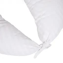 Подушка для вагітних та годування MirSon №5018 Color Line Stripe White 30х170 см біла (2200010969788) - мініатюра 2
