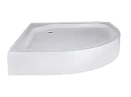 Набір Lidz Душова кабіна Latwa SC80x80.SAT.LOW.FR, напівкругла, скло Frost 4 мм + Душовий піддон Kapielka ST80x80x15 - мініатюра 9