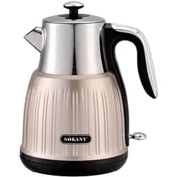 Электрочайник с вращением на 360° SK-SH-1055 Бесшумная дисковая нержавеющая сталь 1.6л 2200Вт Розовый