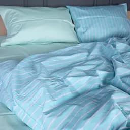 Комплект постільної білизни Mirson Сатин Seafoam Stripe 2x160x220 см (2200013051572) - мініатюра 5