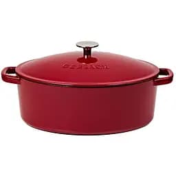 Жаровня чугунная Gerlach 5,5 л Natur Iron бордовая kuh0013324