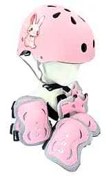 Комплект детский шлем и защита Yongkang GB24429-2009 S (5-9 р) розовый кролик (G0001884)