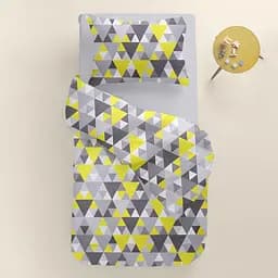 Дитяча постільна білизна в ліжечко GEOMETRY CS6, сірий (DeltaLemonyGrey_52Grey_140) - мініатюра 2